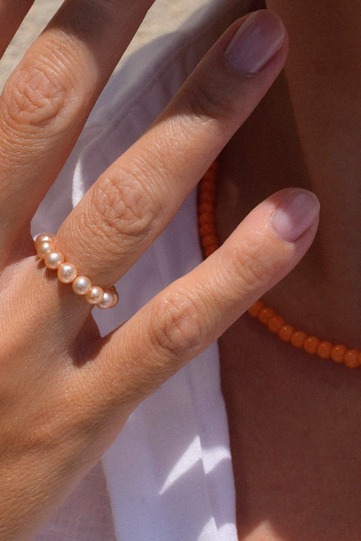 PLAYA | Bague perles roses