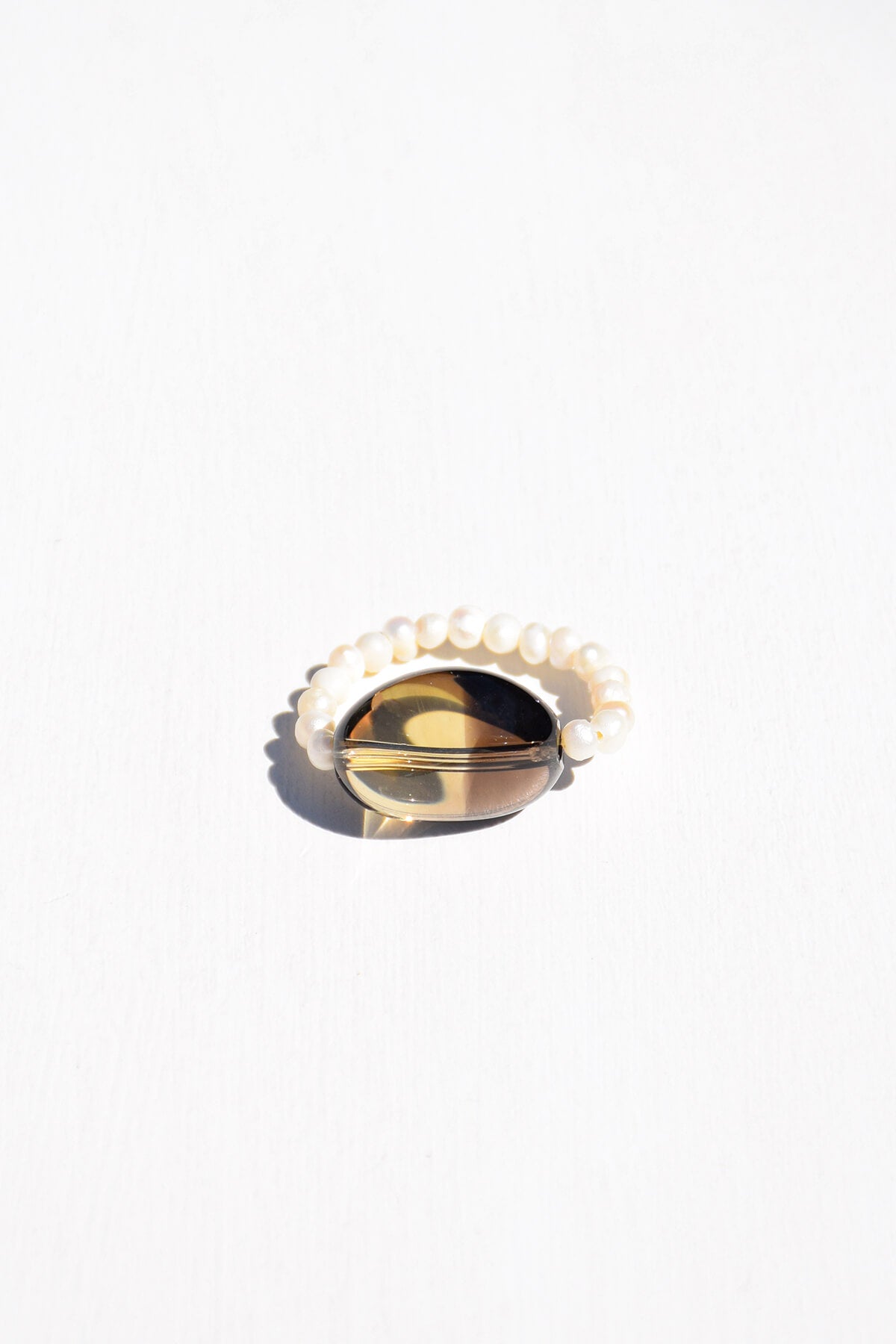 FORMENTERA | Bague Quartz brun