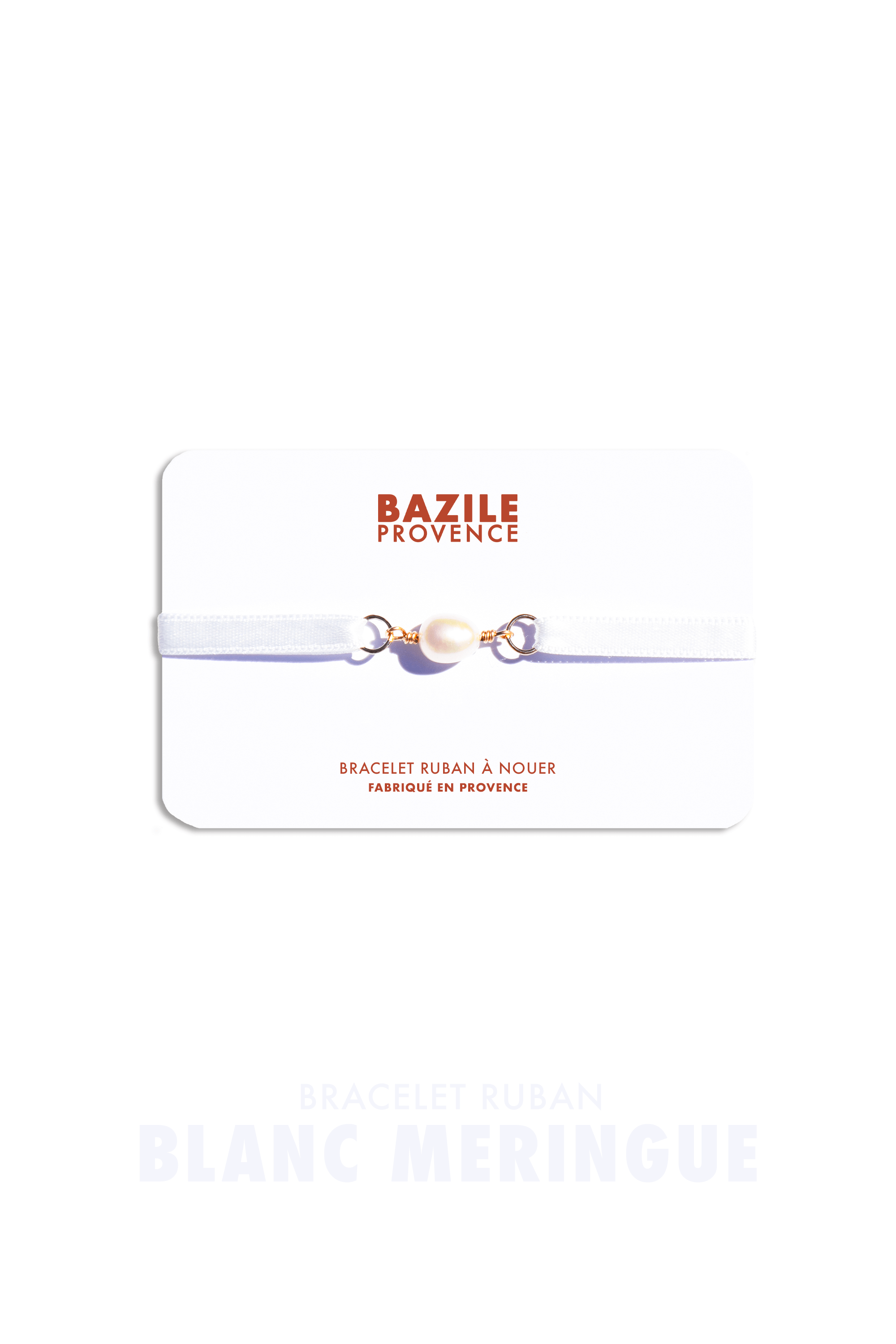 Bracelet ruban | Blanc Meringue