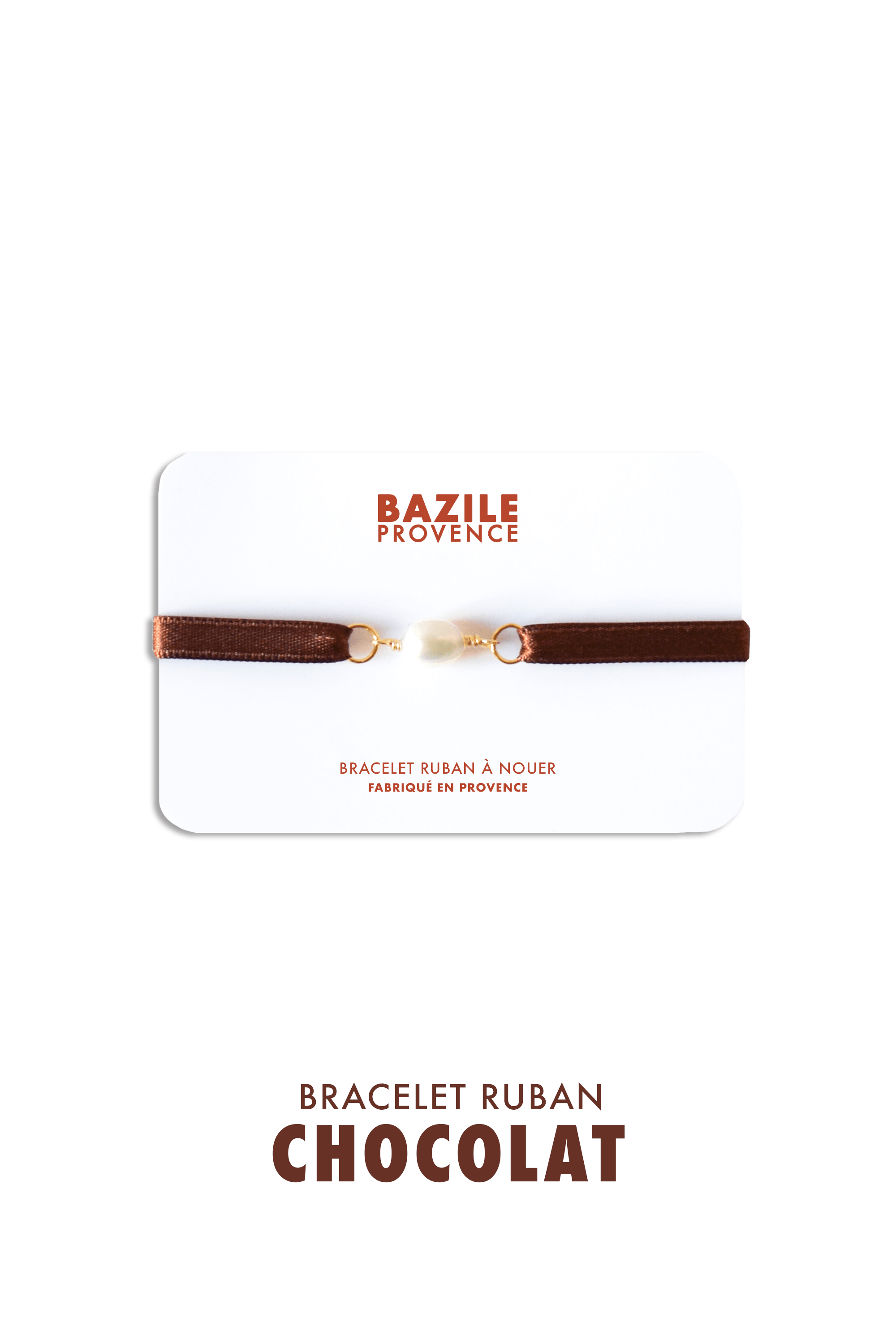 Bracelet ruban | Chocolat
