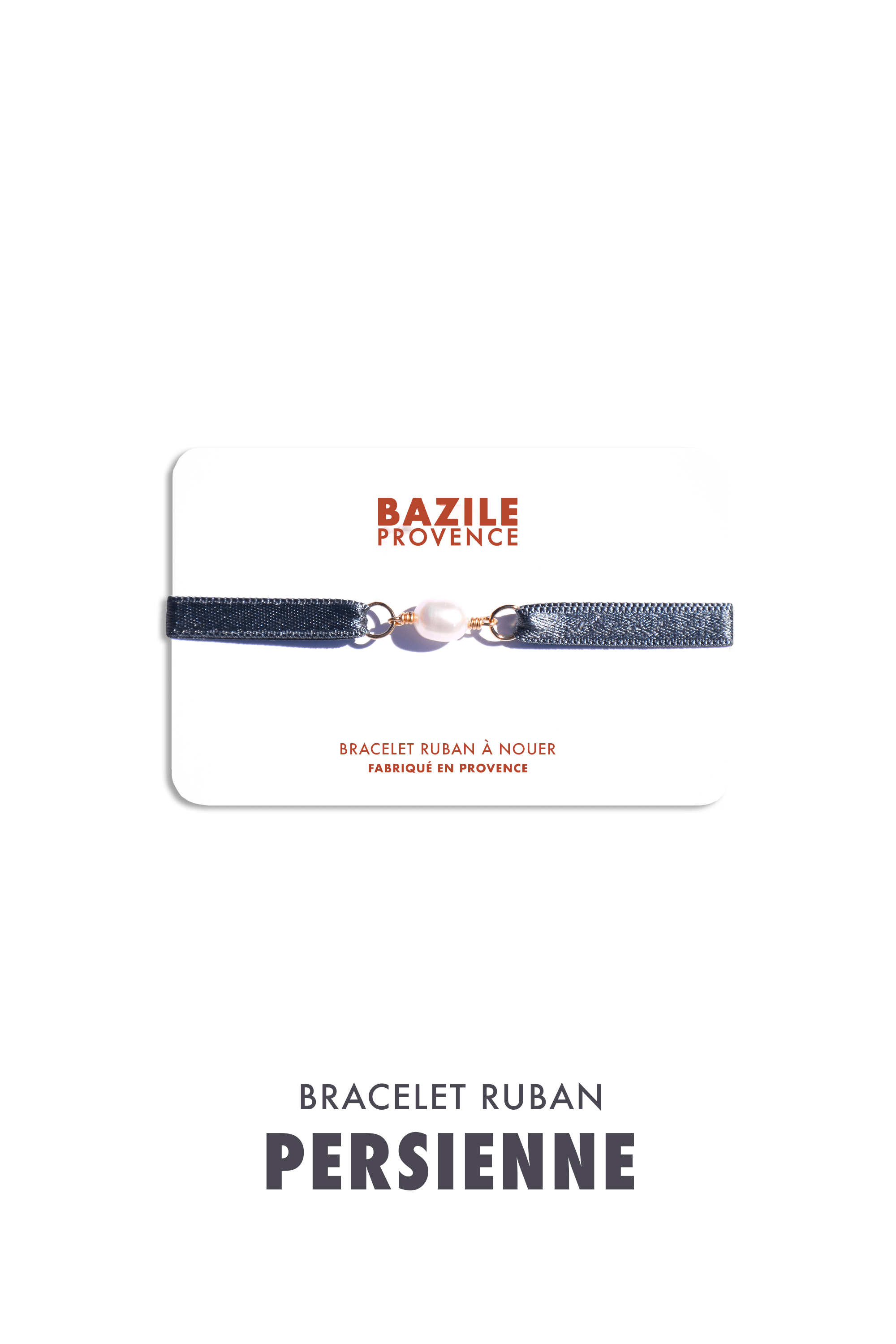 Bracelet ruban | Gris Persienne