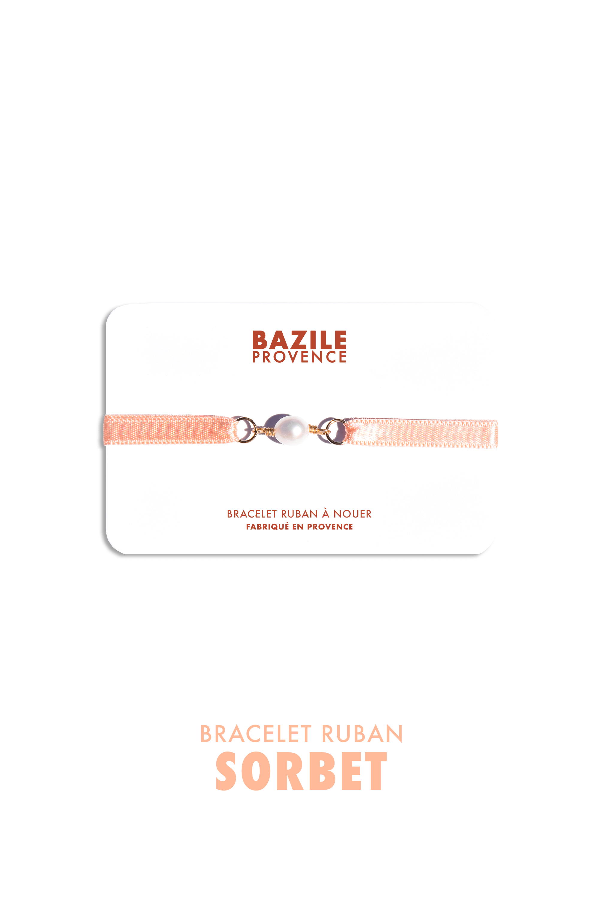 Bracelet ruban | Rose sorbet