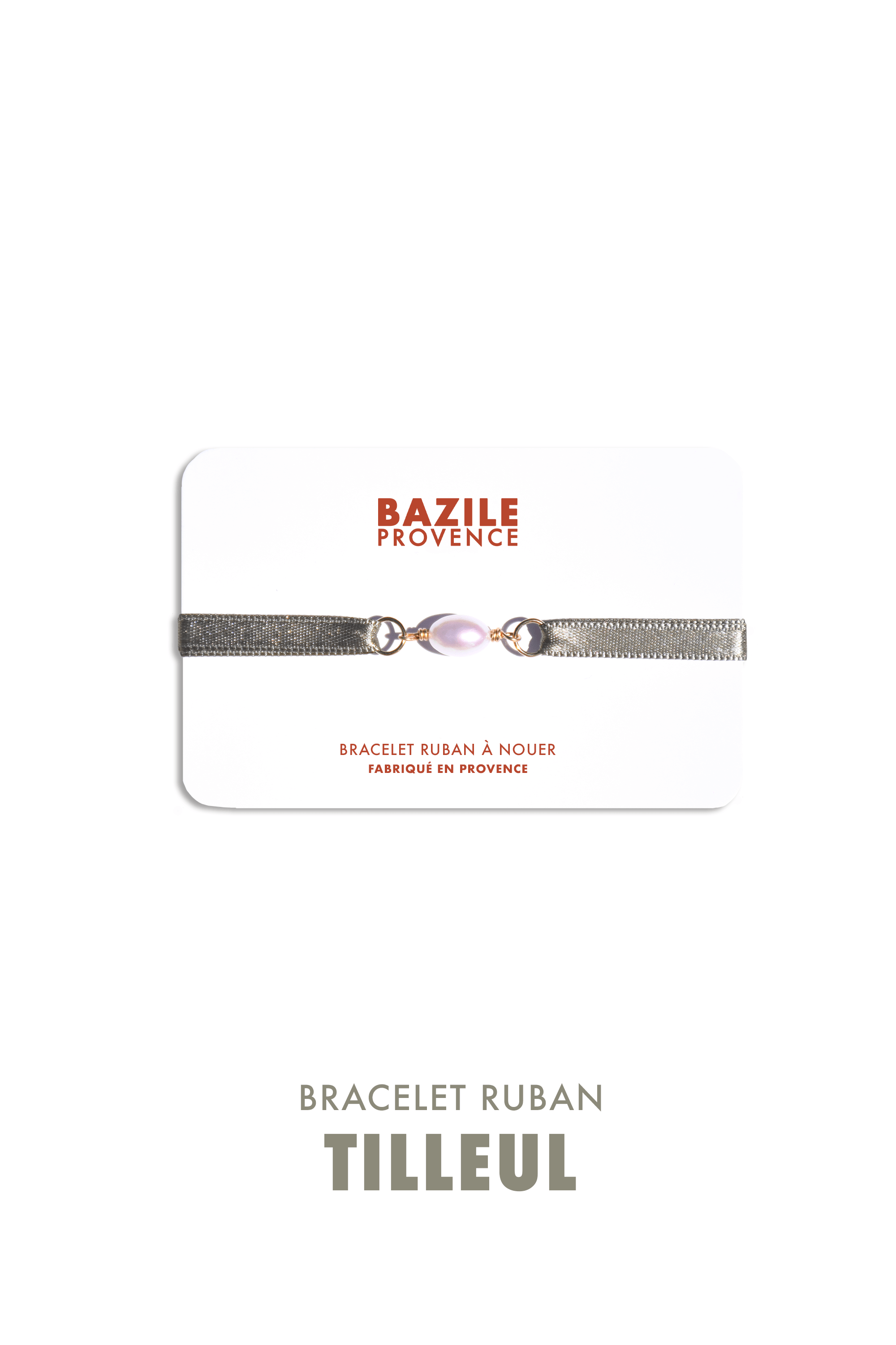 Bracelet ruban | Vert Tilleul