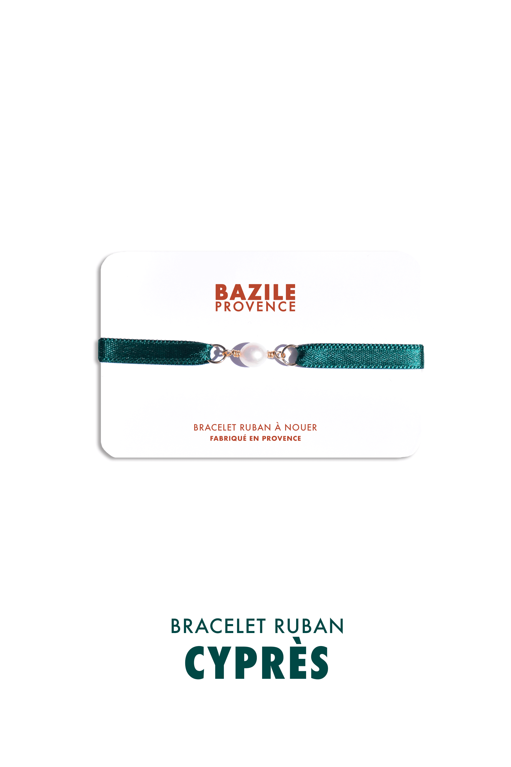 Bracelet ruban | Vert Cyprès