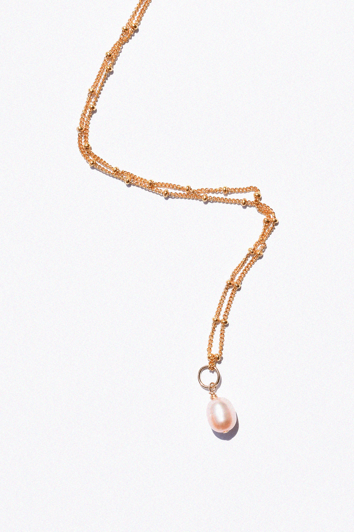 Pendentif PERLE DE CULTURE ROSE