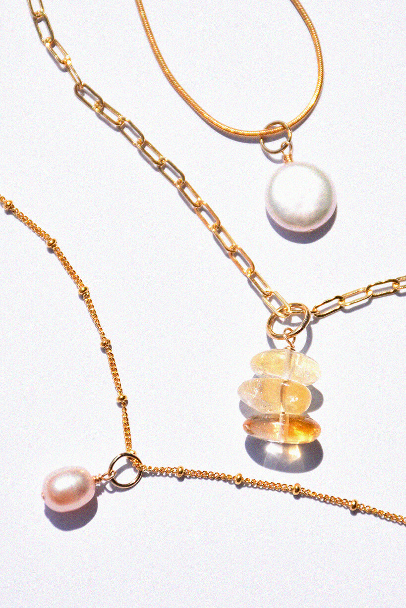 Pendentif PERLE DE CULTURE ROSE