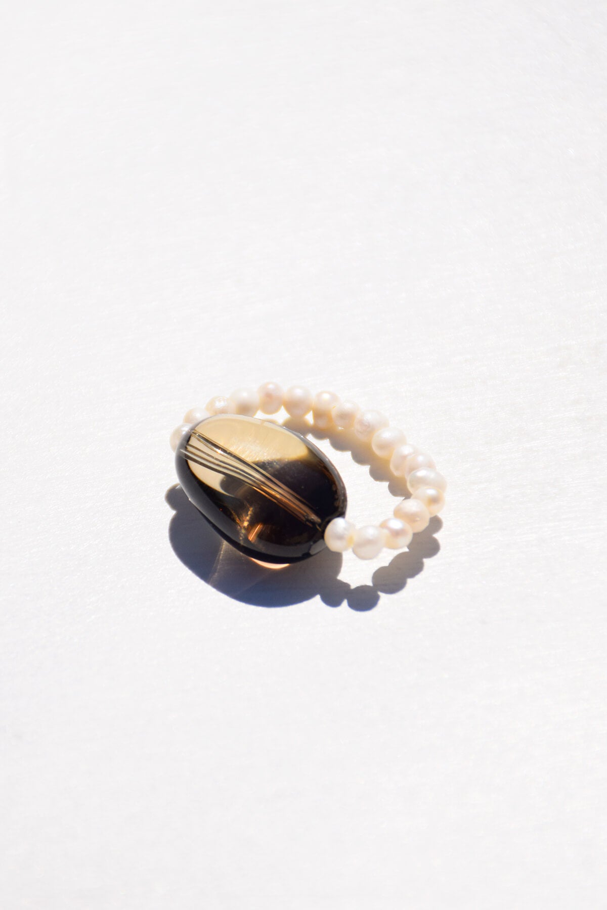 FORMENTERA | Bague Quartz brun