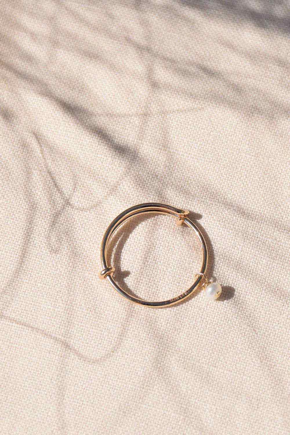 Ensuès | Bague réglable perlée (3879476756598)
