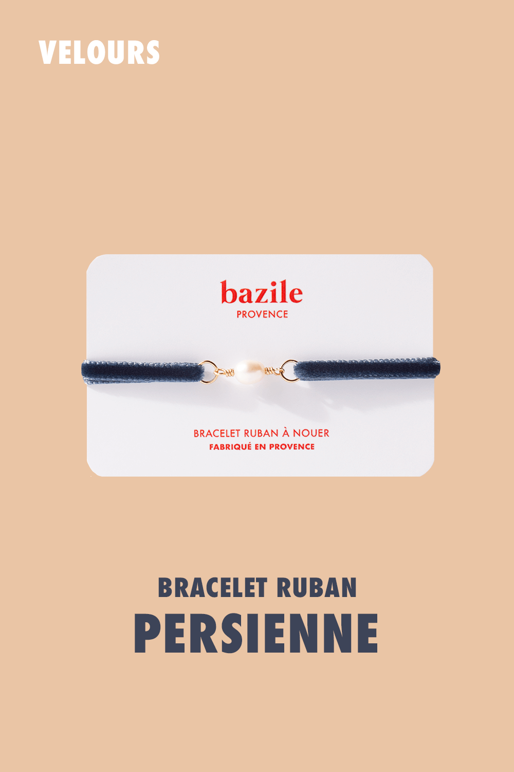 Bracelet ruban de velours | Persienne