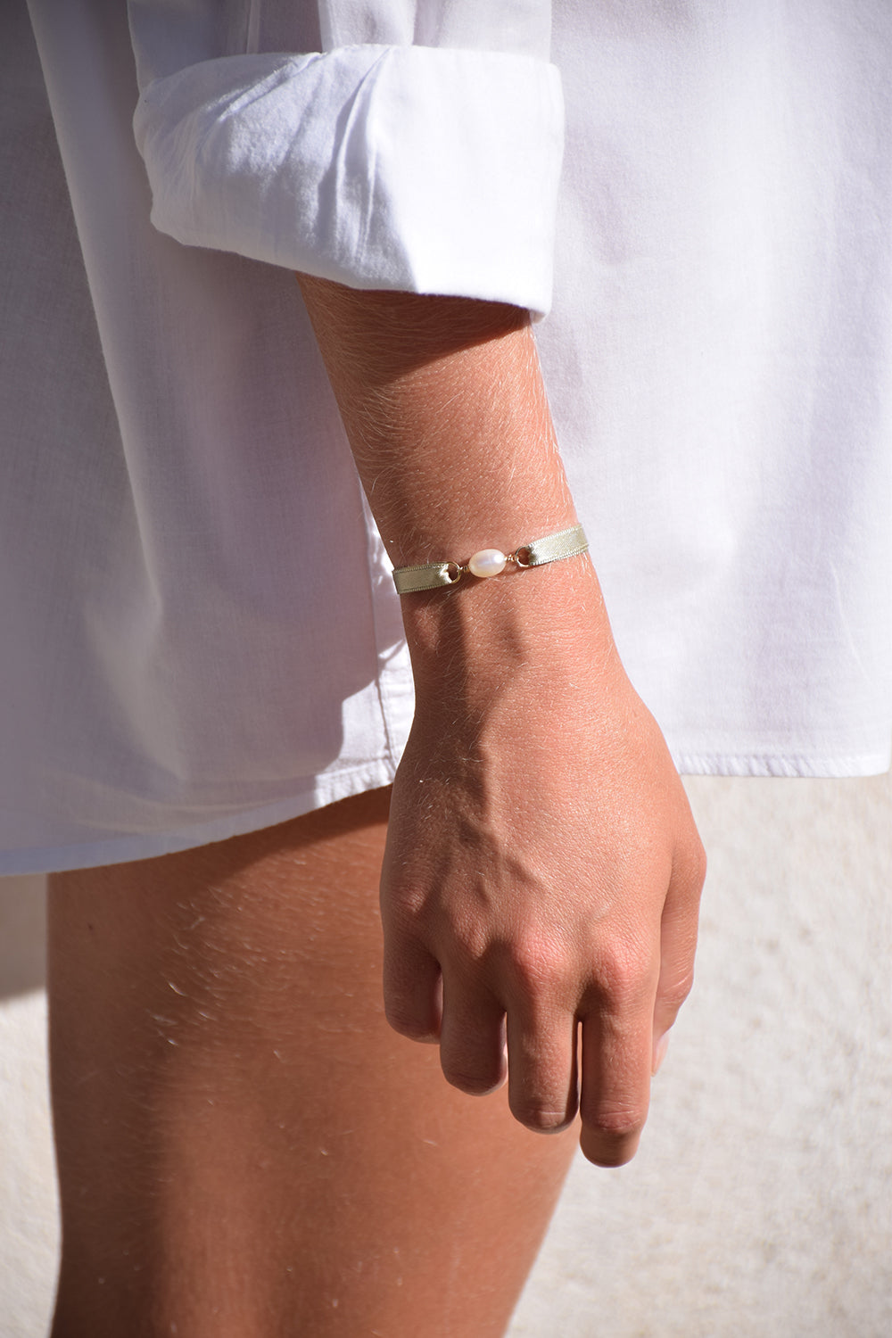 Bracelet ruban | Vert Tilleul (4815908765836)