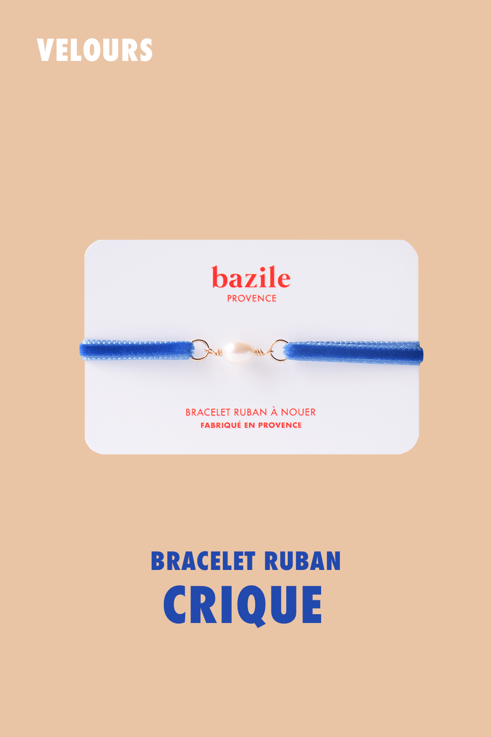 Bracelet ruban de velours | Crique