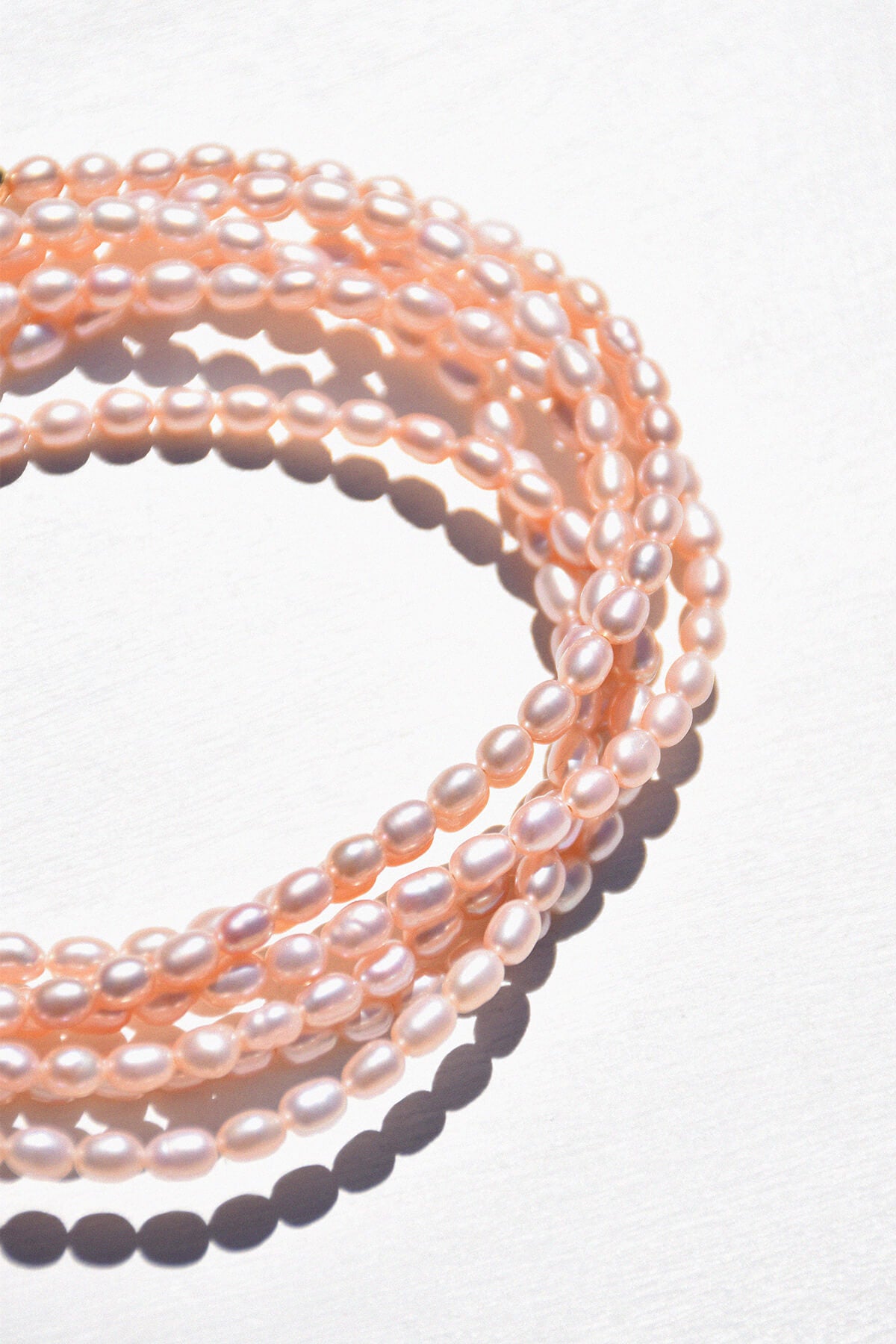 SUNSET | Collier perles roses