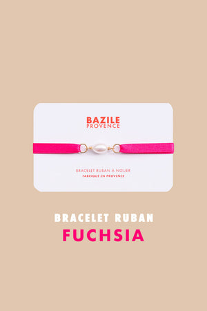 Bracelet ruban | Fuchsia