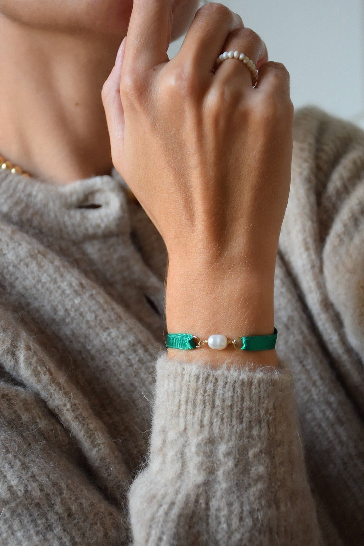 Bracelet ruban |  Basilic