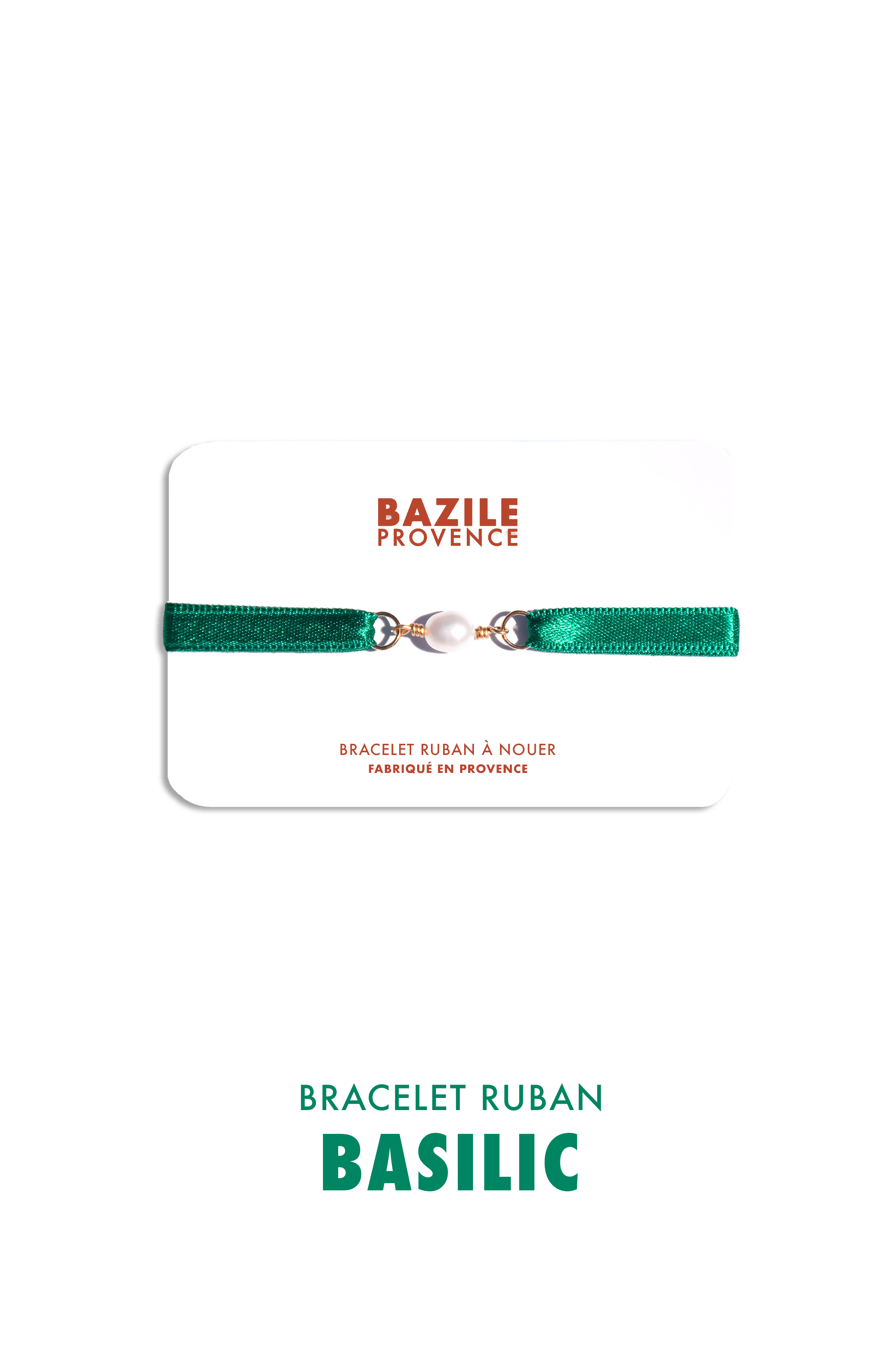 Bracelet ruban |  Basilic
