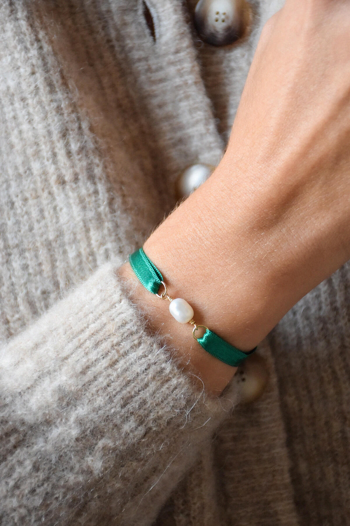 Bracelet ruban |  Basilic