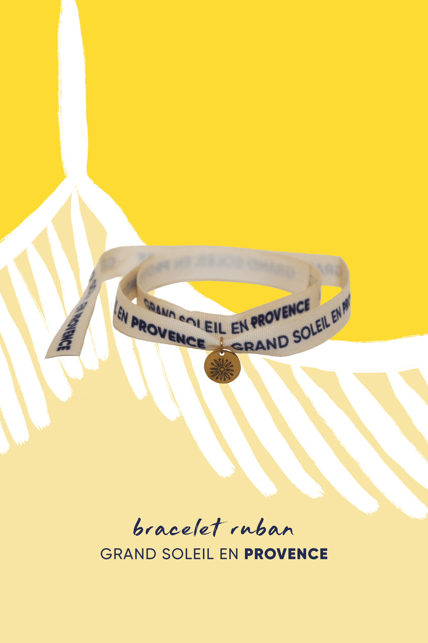 Provence x Bazile | Bracelet ruban Grand soleil en Provence