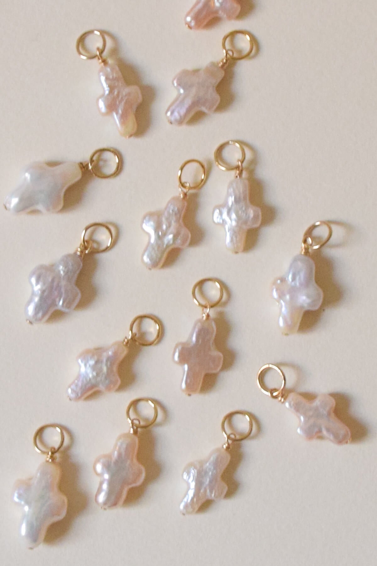 Pendentif | Perle de culture croix