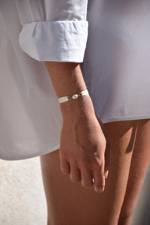 Bracelet ruban | Blanc crème (2674004852854)