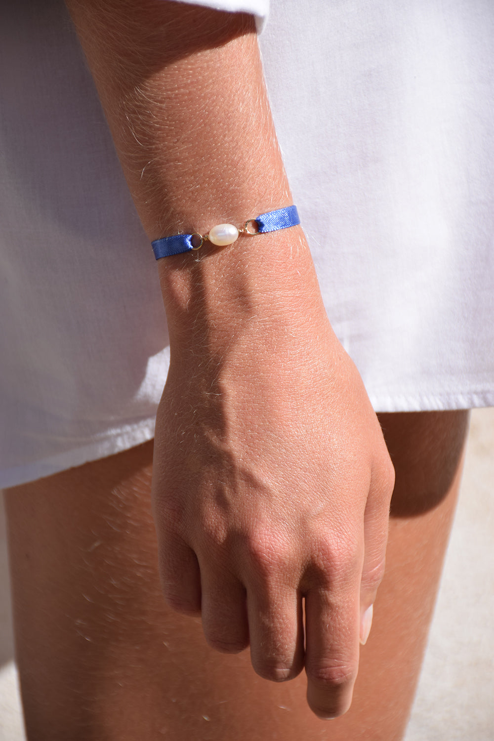 Bracelet ruban | Bleu Calanque (4810662019212)
