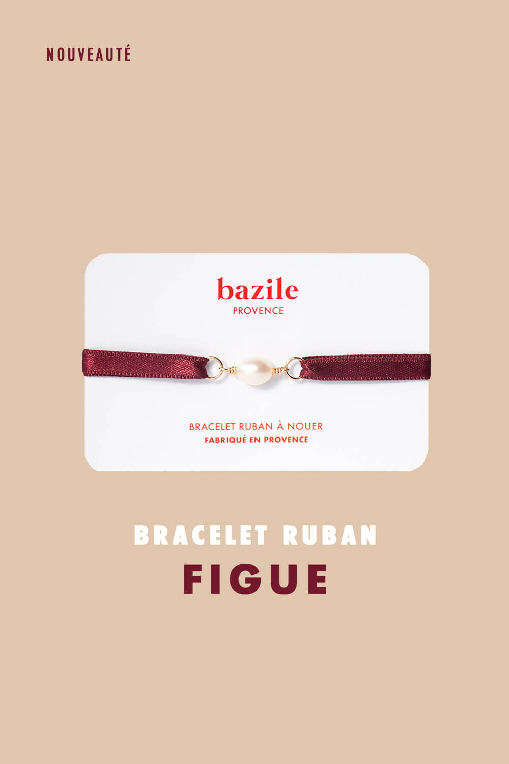 Bracelet ruban en satin ajustable TEAM CHAMPAGNE