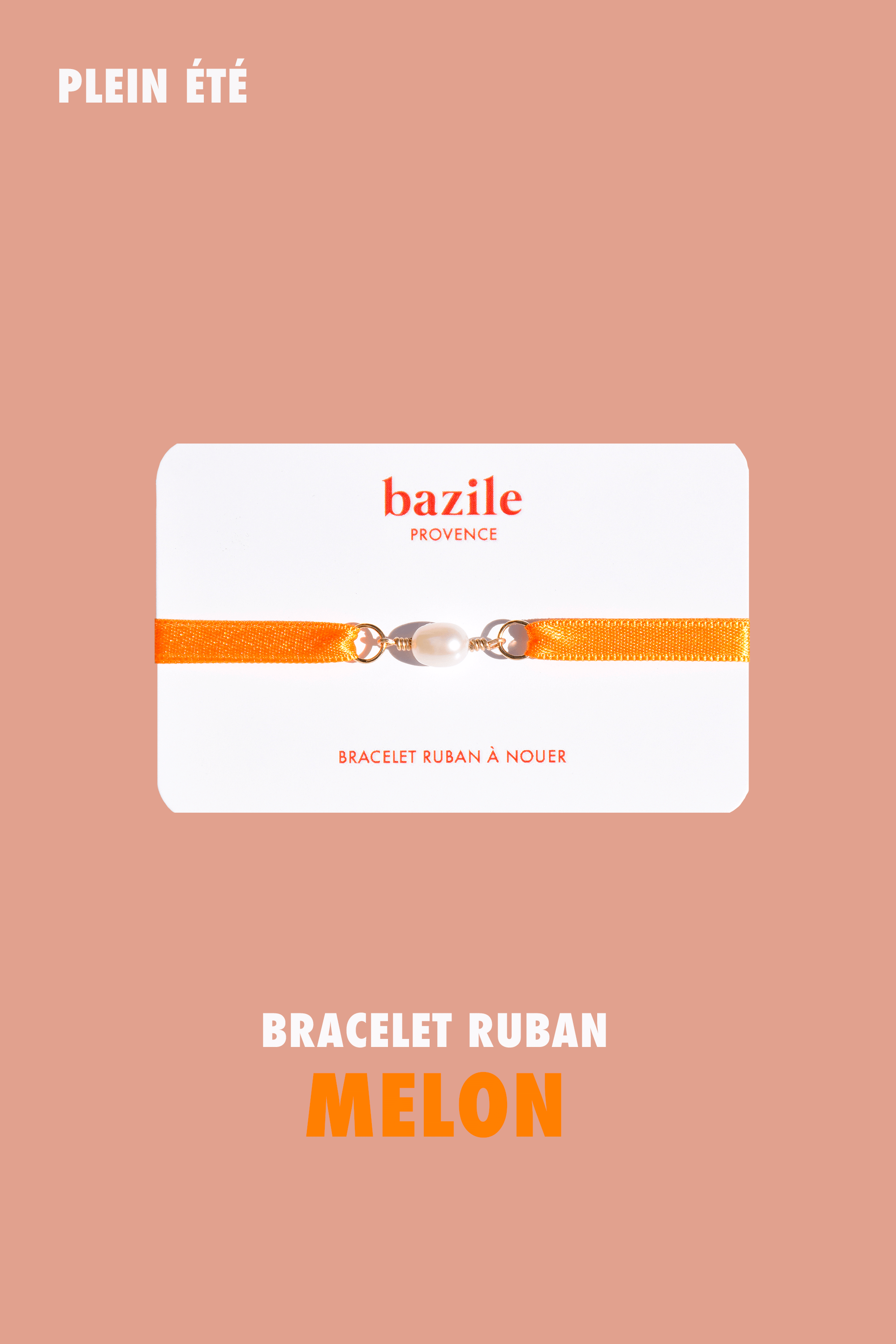 Bracelet ruban | Melon