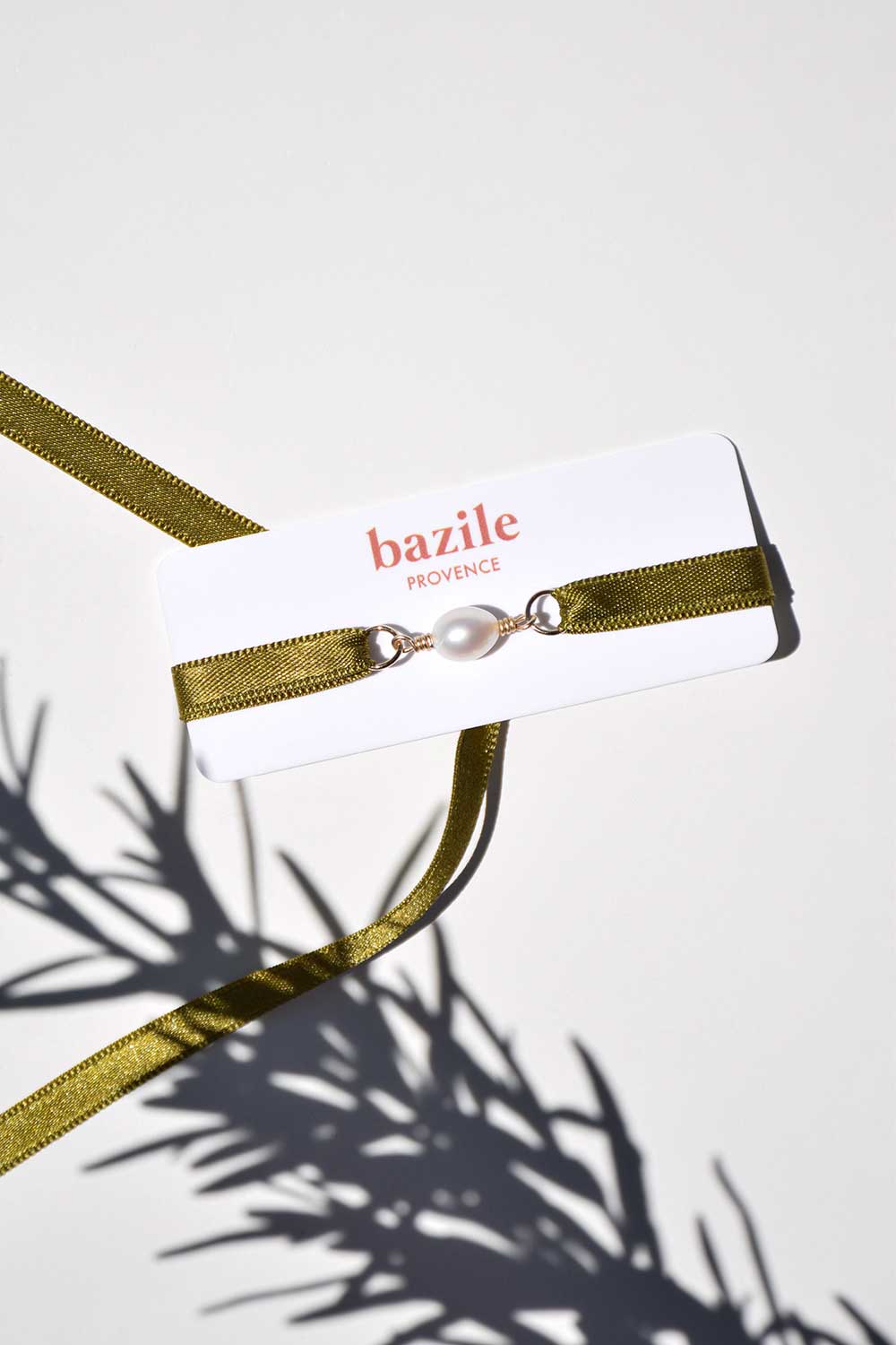 Bracelet ruban | Vert Romarin