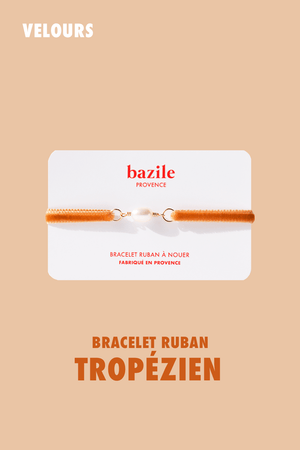 Bracelet ruban velours | Tropézien