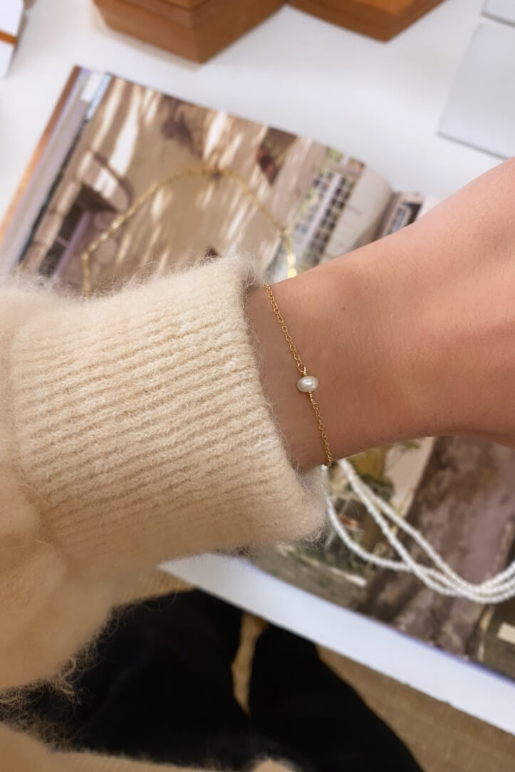 Saména | Bracelet perle unique