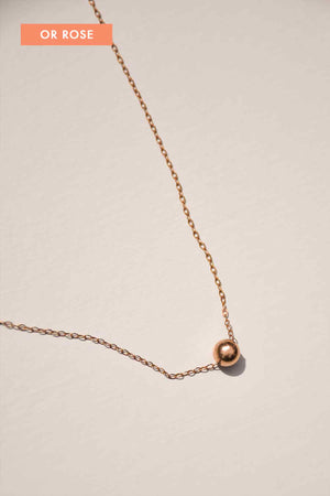 Canebière | Collier boule or rose