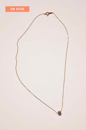 Canebière | Collier boule or rose