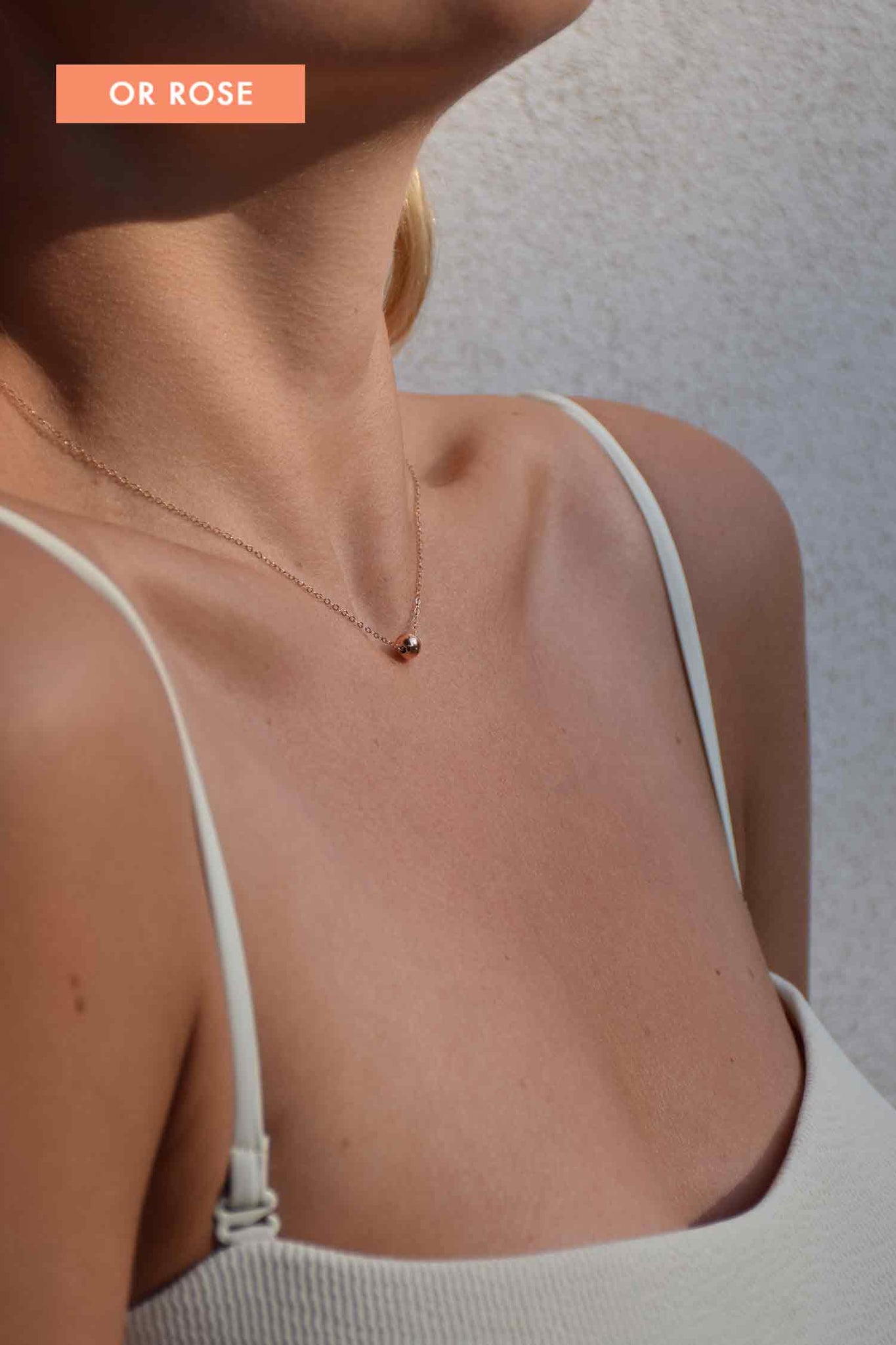 Canebière | Collier boule or rose