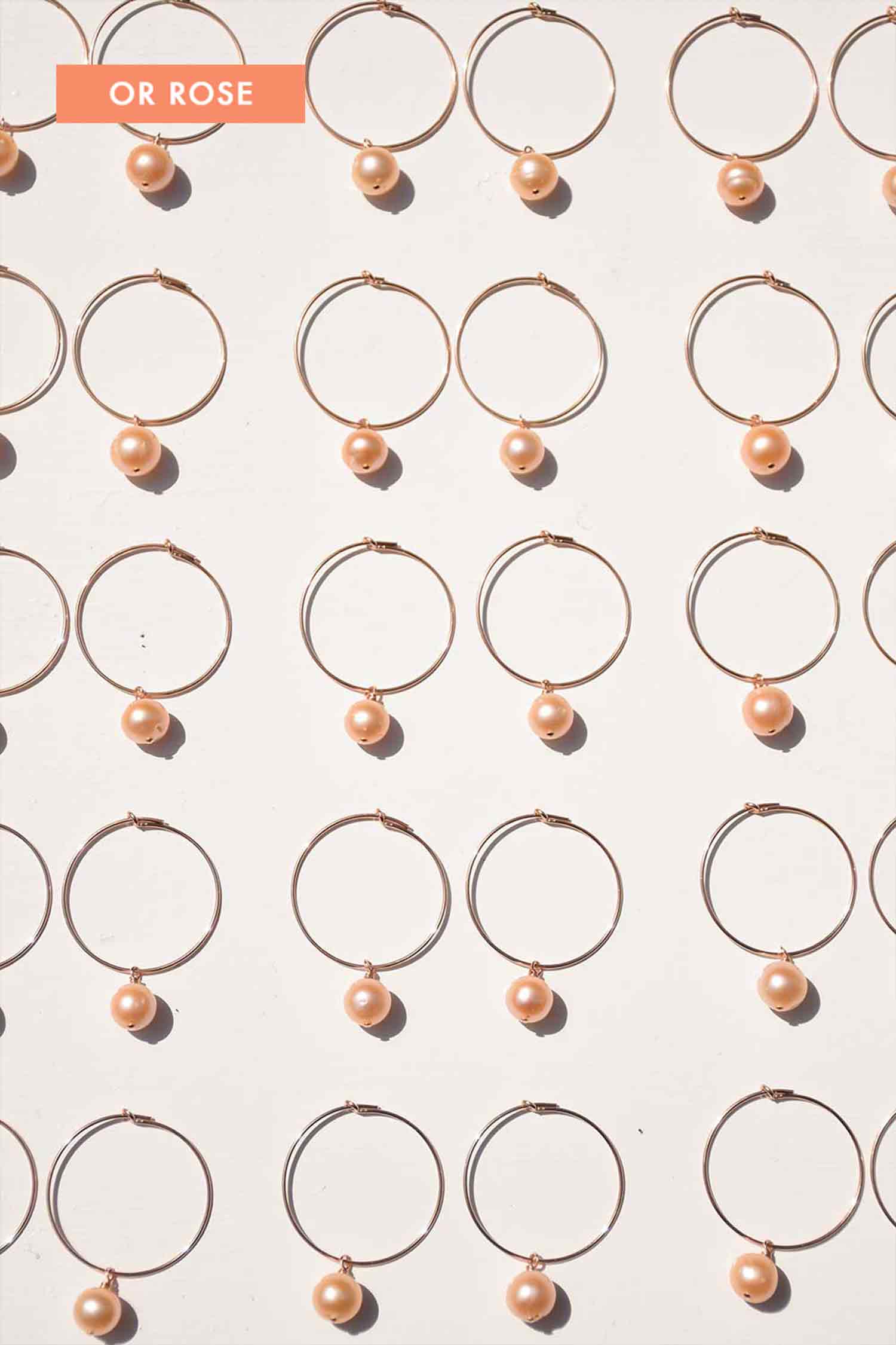 Estaque | Créoles or rose