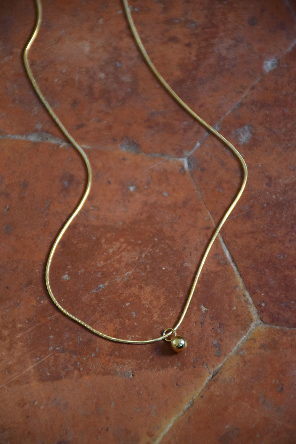 Madrague | Collier à perle dorée (6562479046796)