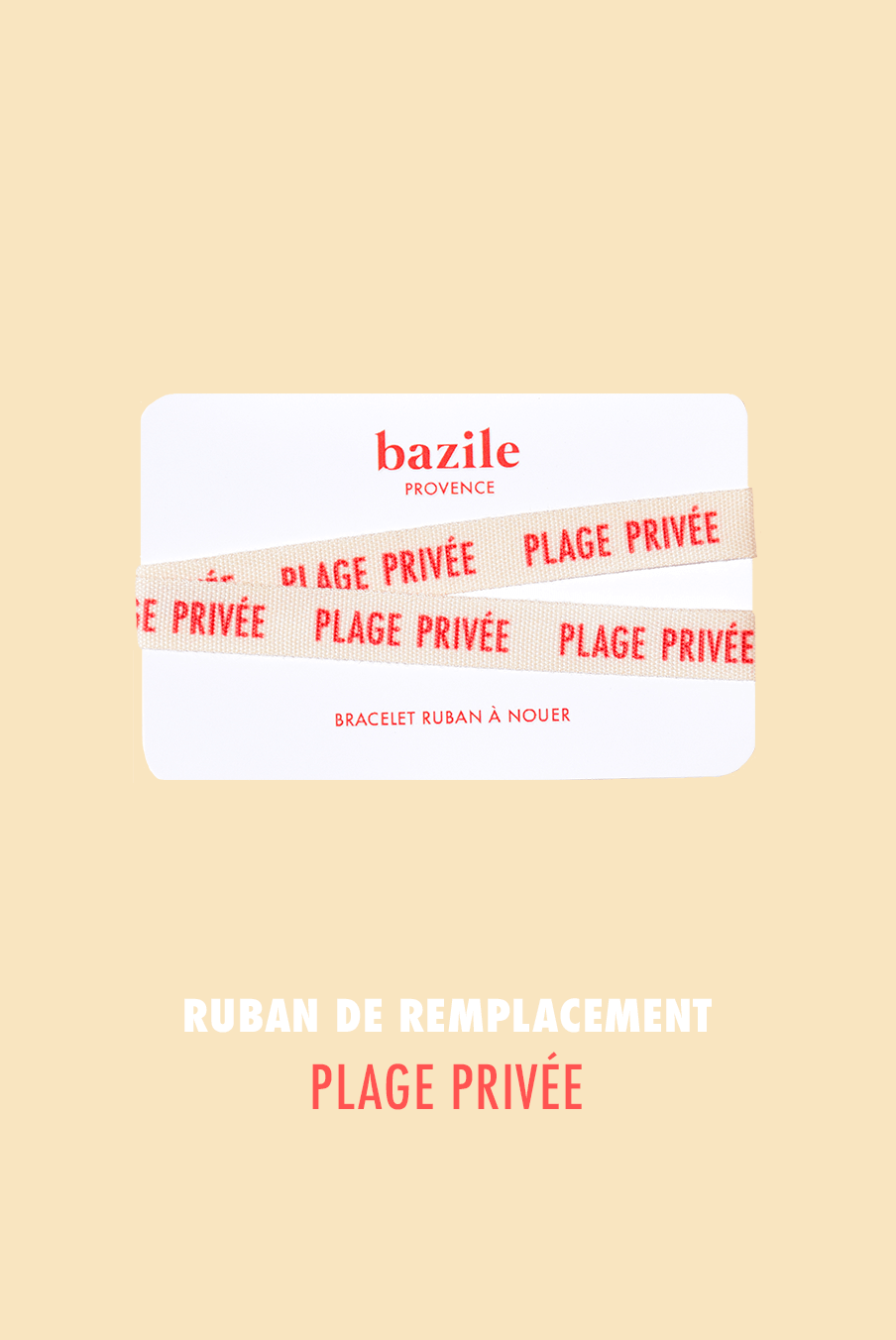 Bracelet ruban | Plage Privée