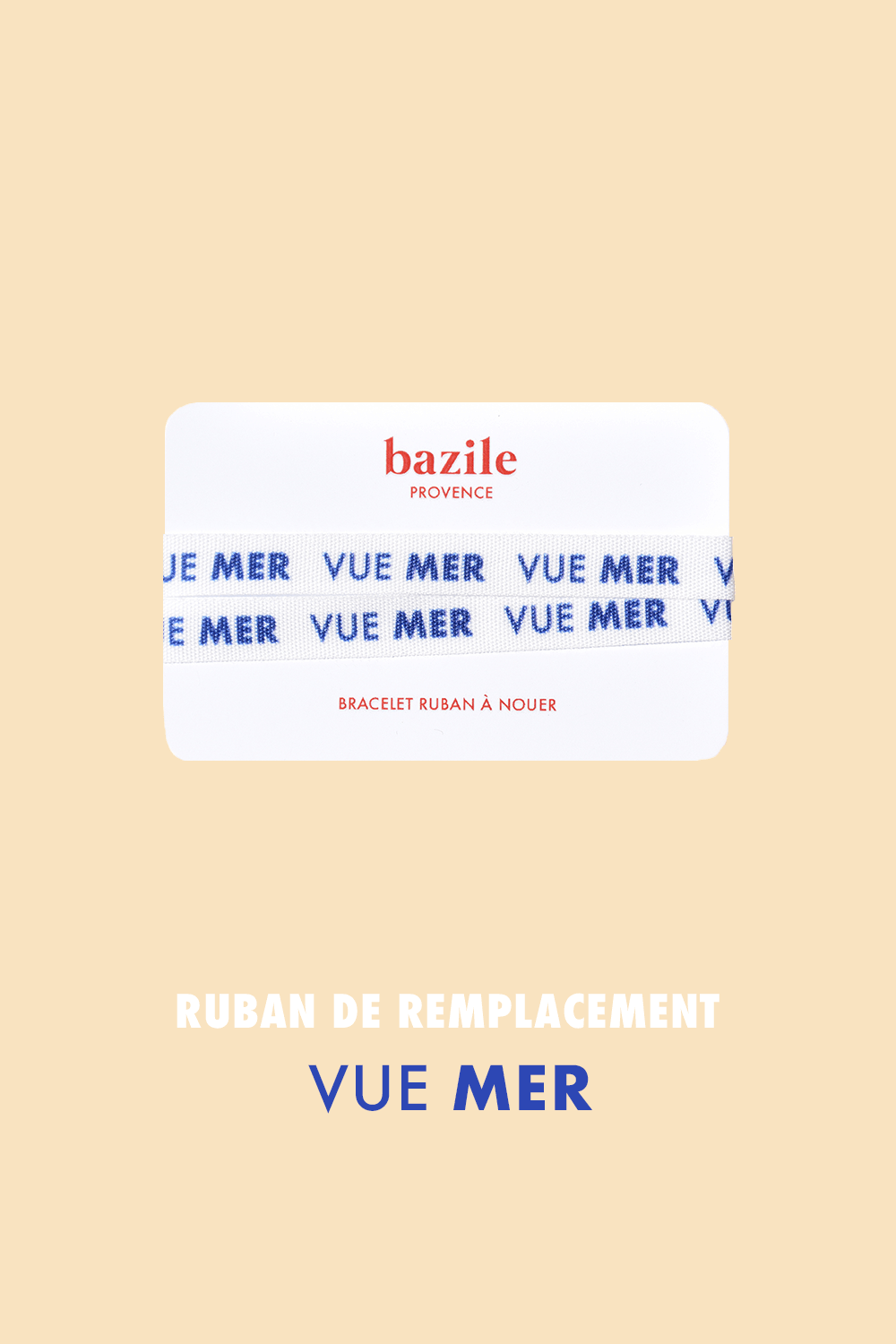 Bracelet ruban | Vue mer